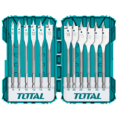 طقم 12 قطعة ريش نجارين 6-32 مم صناعي TOTAL