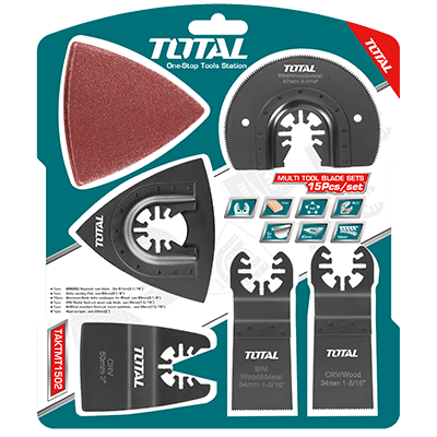 اكسسوار 15 قطعة لزوم الجهاز TS3006 متعدد الوظائف TOTAL