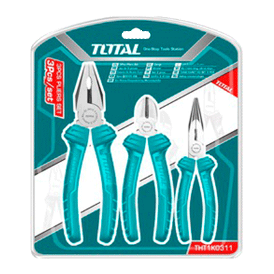 بانسة 7 ً و قطاعة 6 ً و زردية 6 ً على كرت TOTAL لون واحد