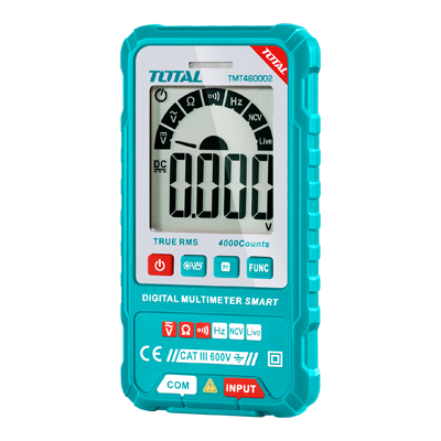 افومتر ديجتال 600 فولت مقاومة +AC+DC + هرتز NCV + زمور ماركة TOTAL