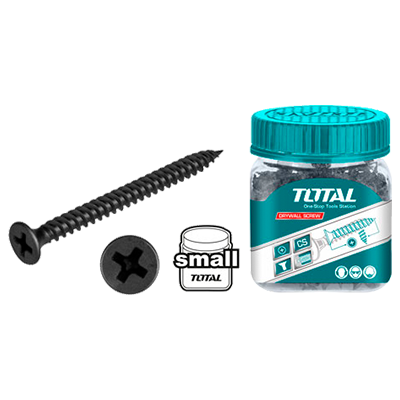 علبة براغي 3.5 × 25 مم لزوم جبسين بورد لل معدن عدد 250 برغي TOTAL