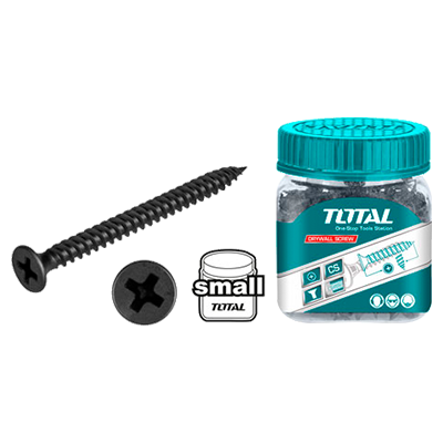 علبة براغي 4.2× 63 مم لزوم جبسين بورد للمعدن عدد 100 برغي TOTAL