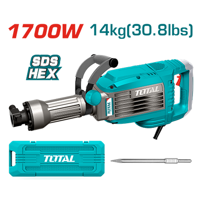 كسارة دق زيت 1700 واط 65 - HEX حقيبة بلاستيك (( صناعي )) TOTAL موديل حديث