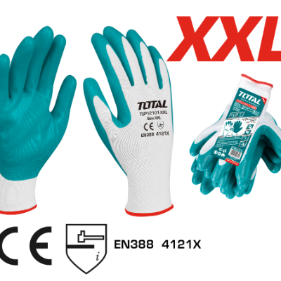 كف جلد خاص بالزيوت والمواد النفطية XXL ماركة TOTAL Nitrile gloves