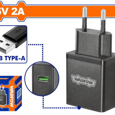 راسية شاحن 5 فولت 2 امبير USB TYPE -A ماركة WADFOW