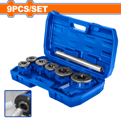 طقم حدايه بواري صحية 1/4",3/8",1/2",3/4",1",1 1/4" ضمن علبة بلاستيك ماركة WADFOW