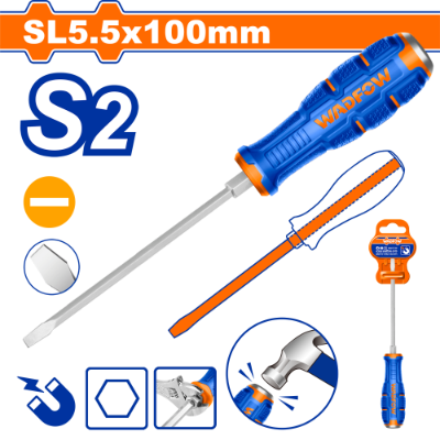 مفك براغي طرق شق SL5.5 × 100 ماركة WADFOW