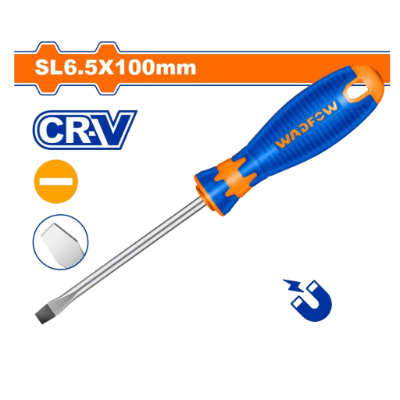 مفك براغي شق SL6.5 × 100 مم ماركة WADFOW