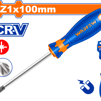 مفك براغي مصالب CRV بوزي درايف PZ1*100 ماركة WADFOW (( صناعي ))