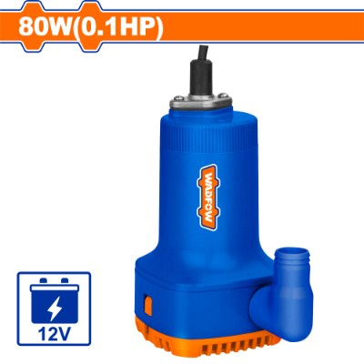 قاذورة 0.1 HP حصان 12 V -نوع DC رفع 5 متر غزارة 60 ل/د ماركة WADFOW